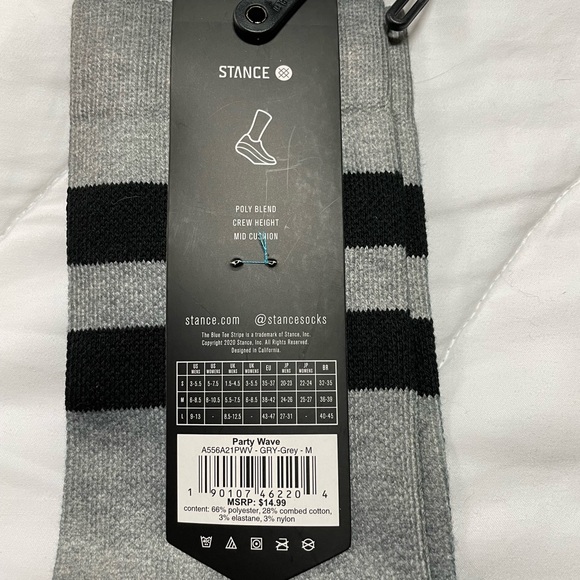 Stance // Medium // Party Wave // Casual // Socks - Picture 2 of 2